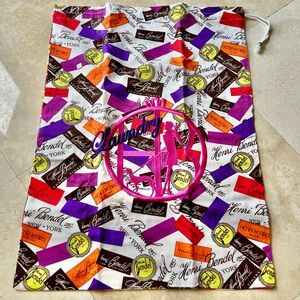 Henri Bendel Embroidered Logo Canvas Travel
Laundry Bag NWOT